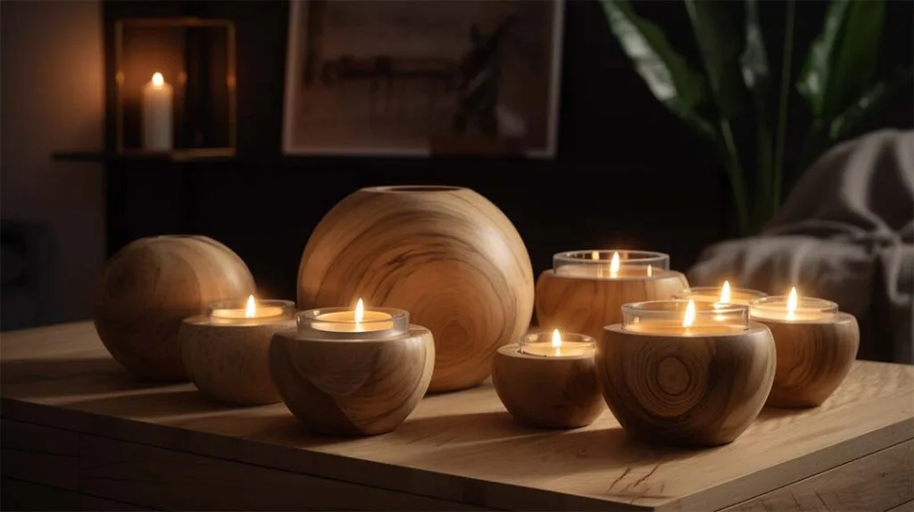 small candle holder set