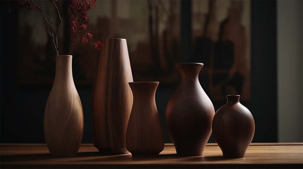 Customization wooden vase