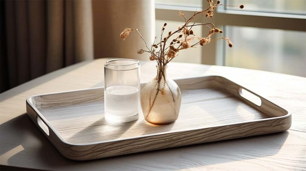 wooden tray with handles manufacturer