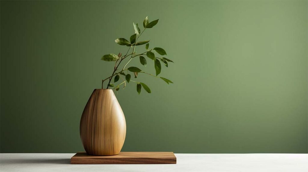 Eco-Friendly wooden vase