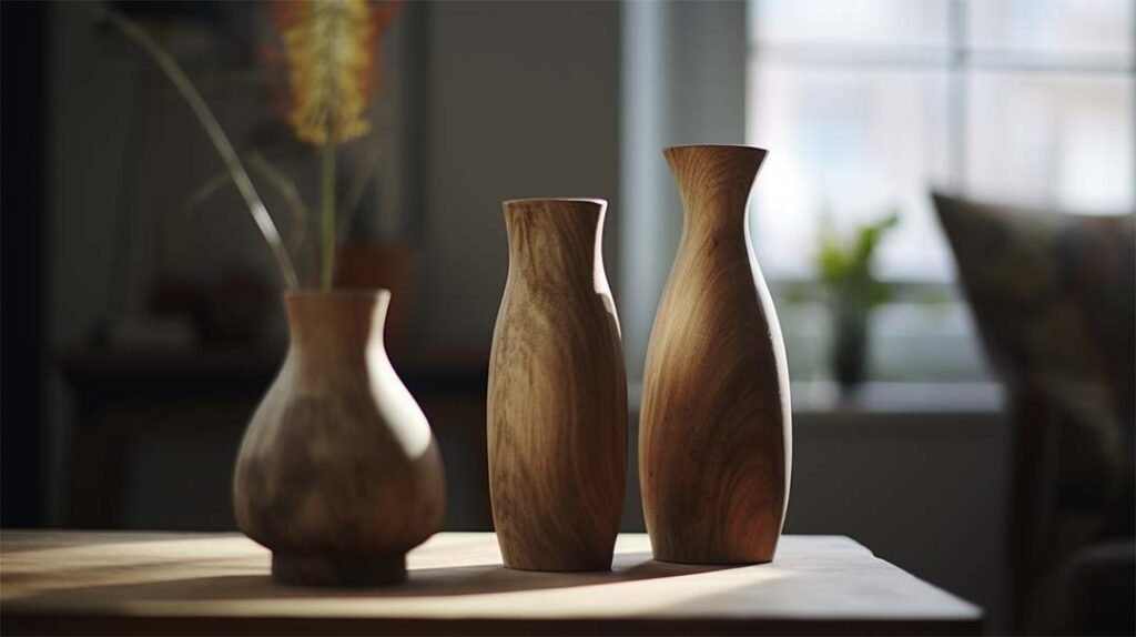 Retro wooden vase manufacturer