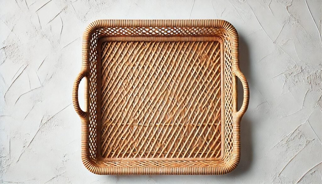 Rattan serviece trays