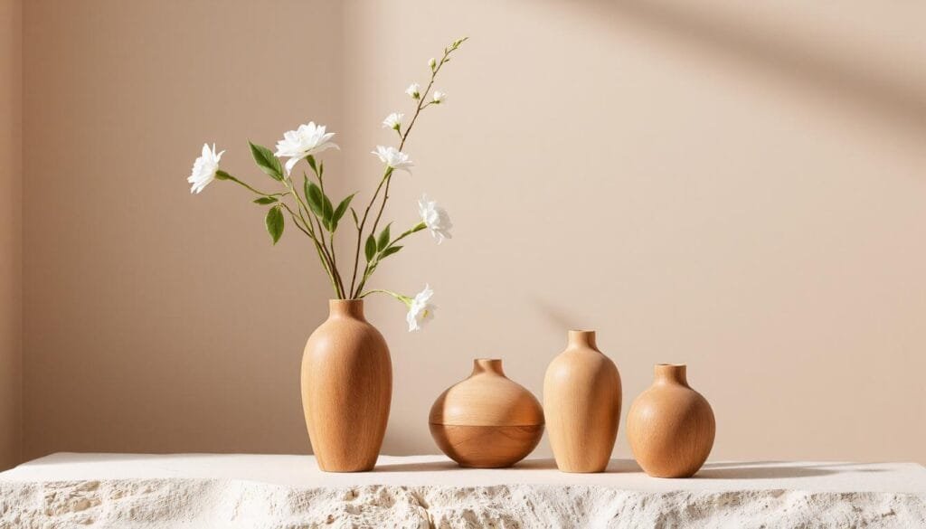decoration wooden vase manufacturer