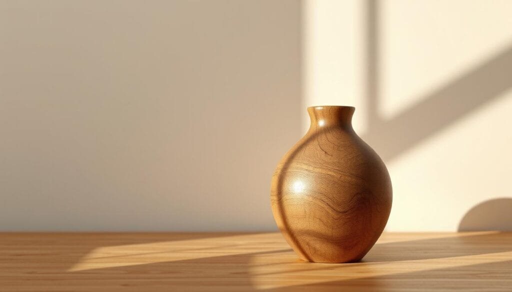 simple wood vase set