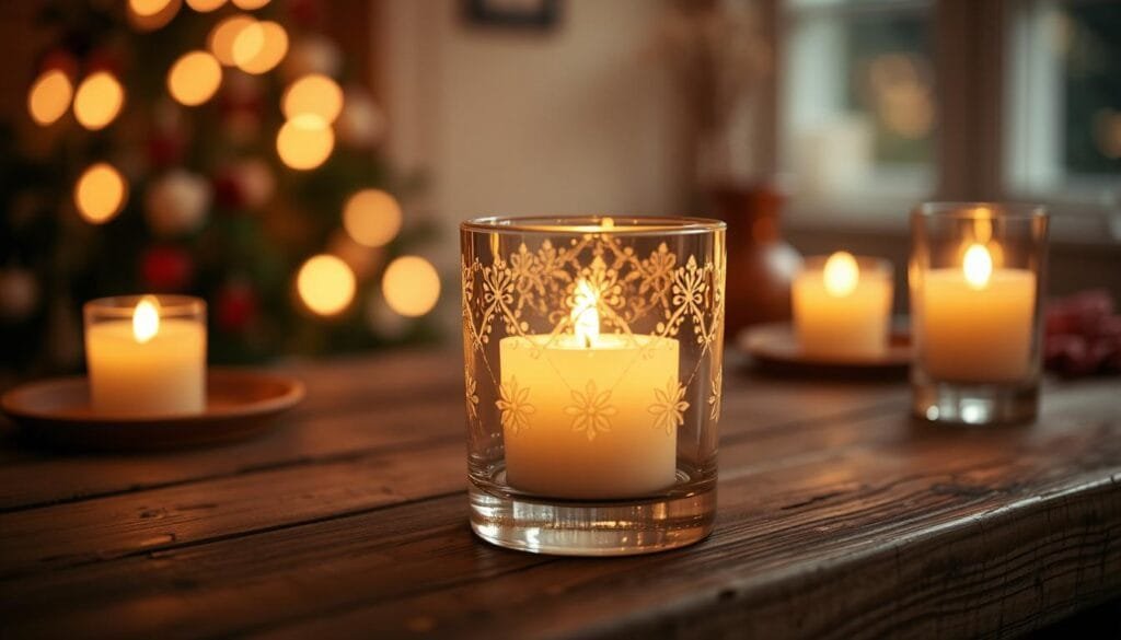 glass candle sleeve
