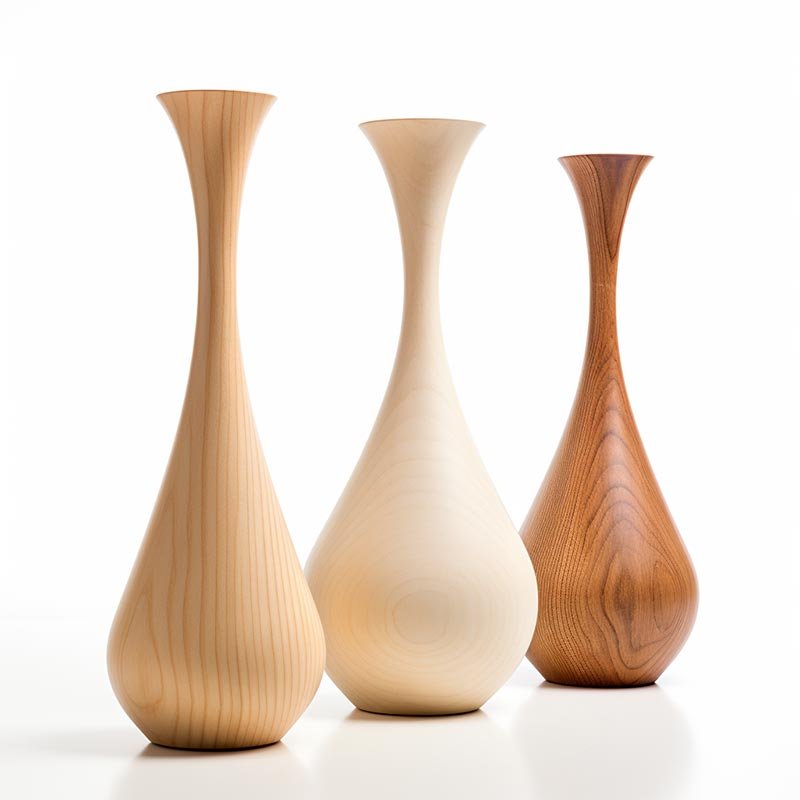 wooden vase design