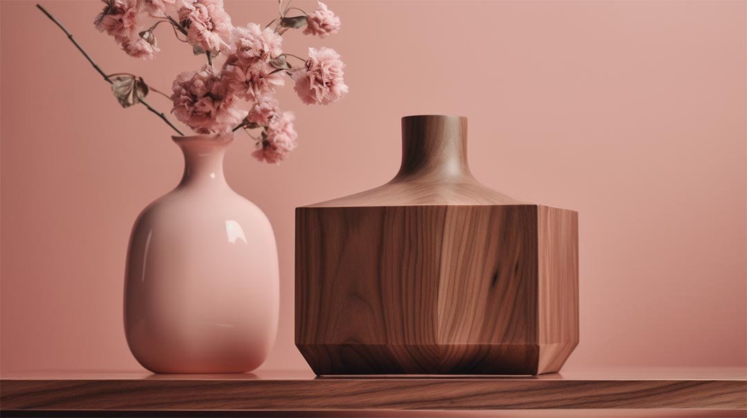 Geometric Wooden Vase manufacturer