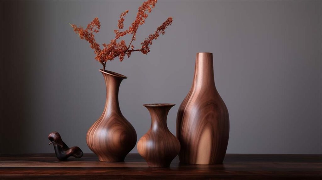 Classic wooden vase supplier