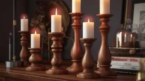 wood condle holder supplier