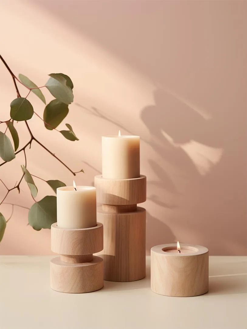 Wooden candle holder manufacturer