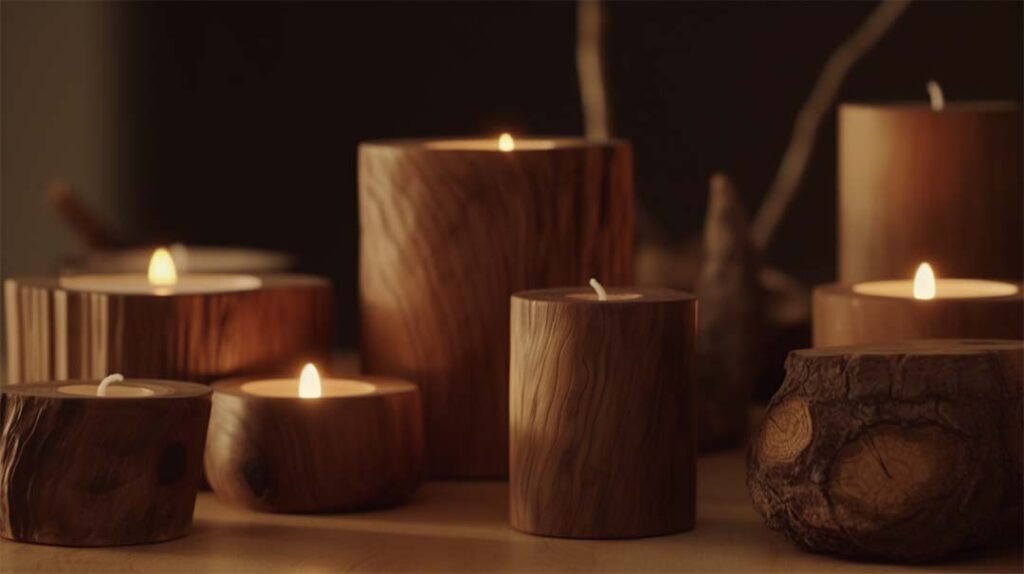 wooden candle holder supplier