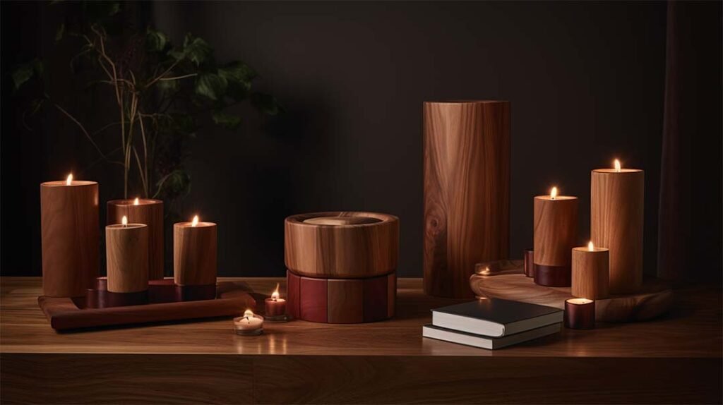 wooden candle holder wholesale