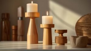 Custom wooden candleholder wholeasale