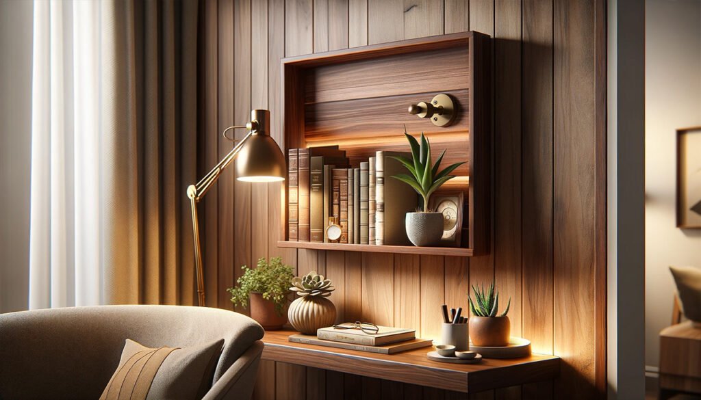 Custom decorative wall shelf
