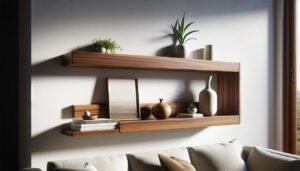 Wooden Decorative wall shelf
