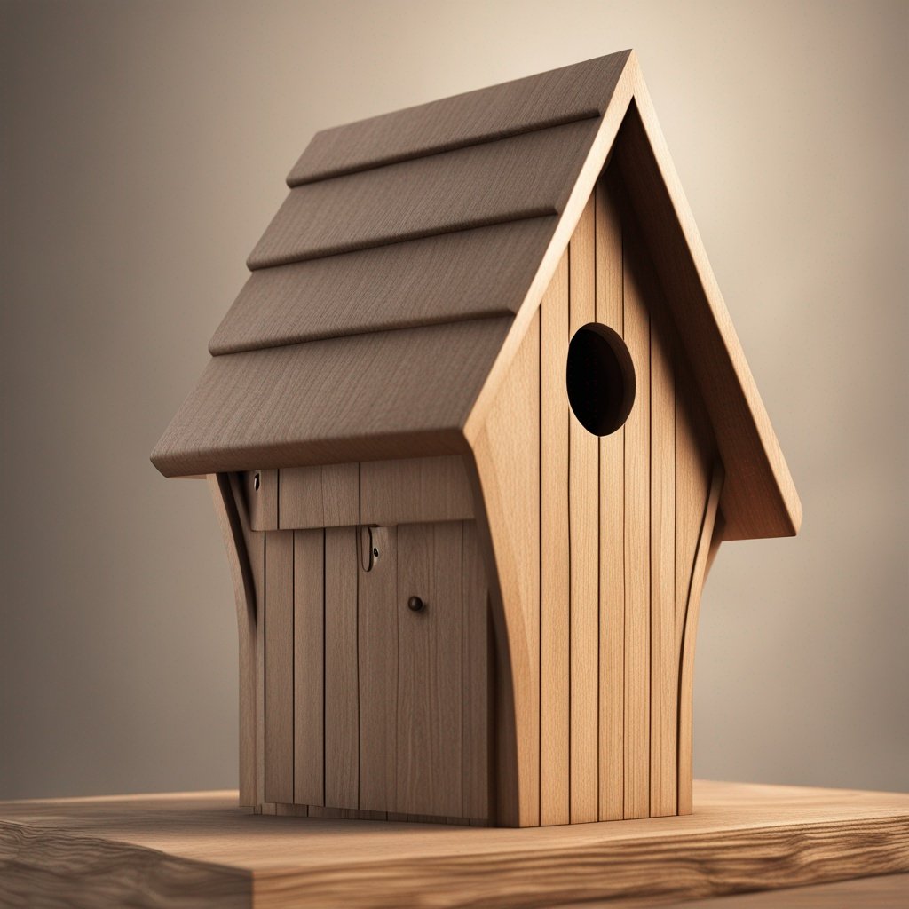 wooden birdhouse