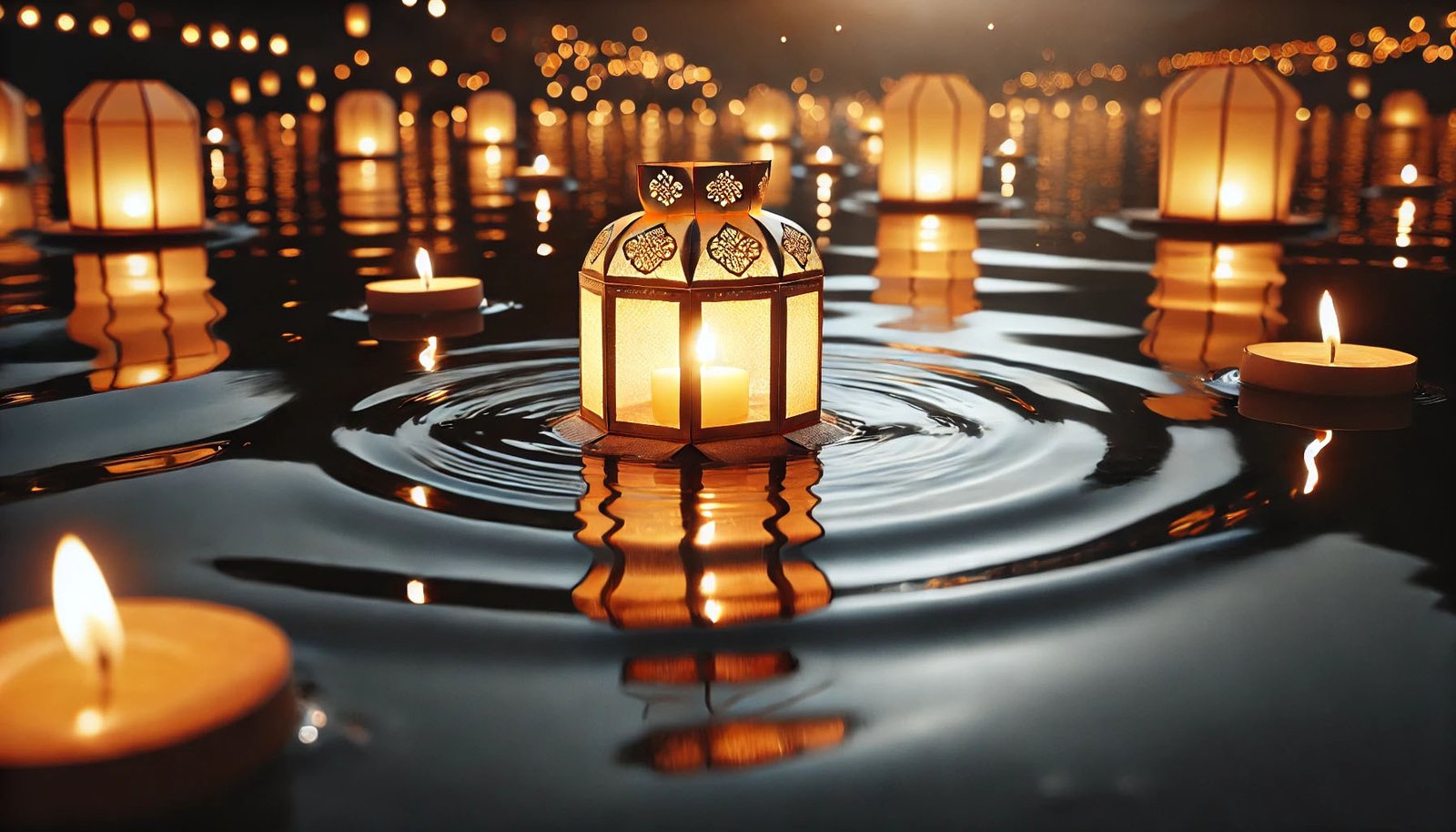 a floating candle lantern