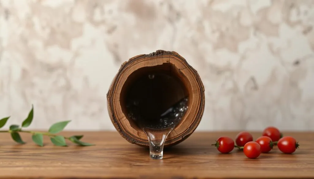 waterproof wooden vase