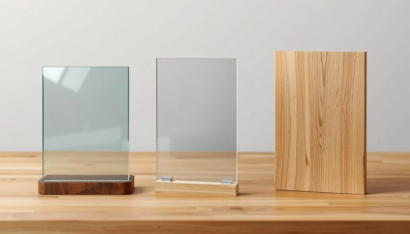 Acrylic vs. Glass vs. Solid Wood
