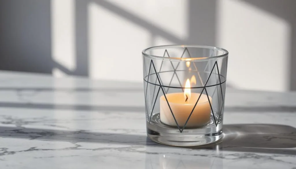 glass candle holders