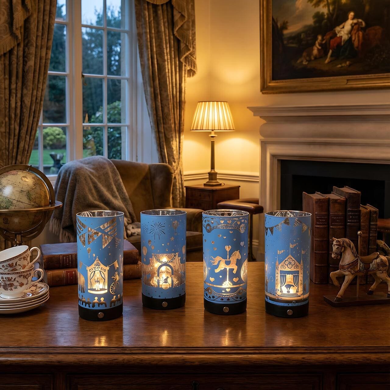 Laser Engraving Glass Candle Holder