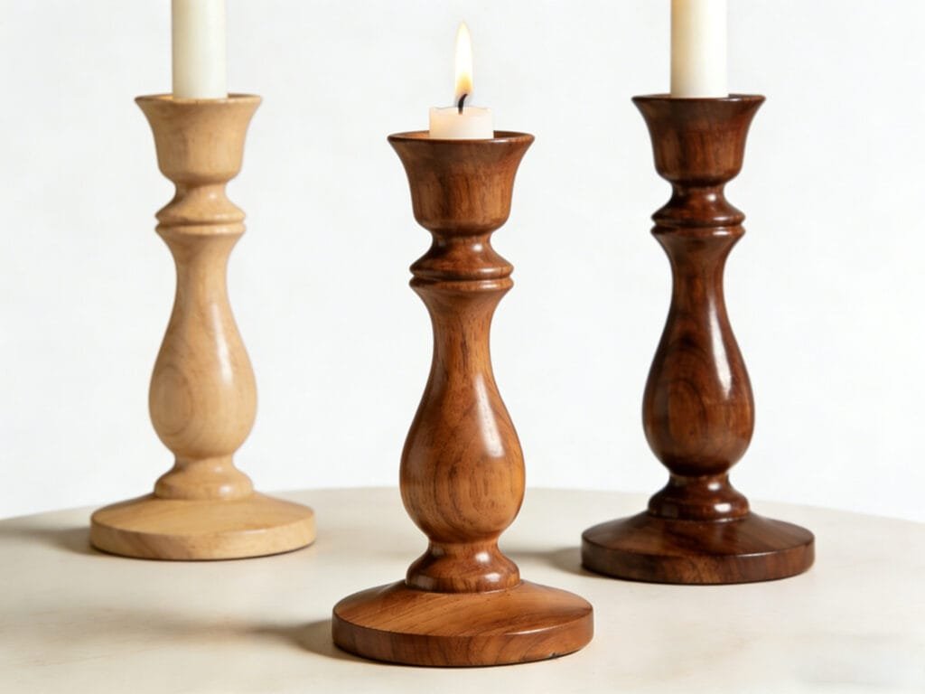 wood candlestick manufacturer