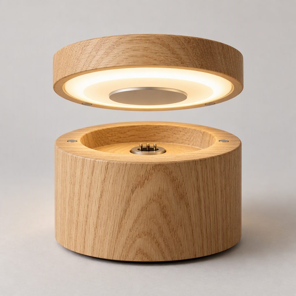 LED Module Wooden Lamp