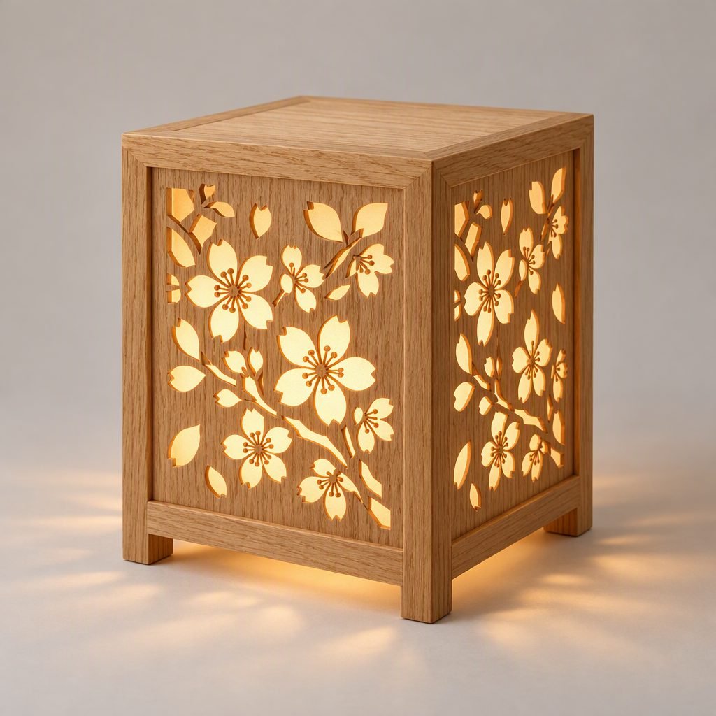 Sakura Wooden Lamp